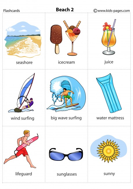 Beach 2 flashcard